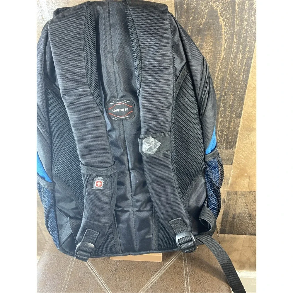 Swissgear Wenger Laptop Backpack Blue Black Travel Work School‎ Daypack Padded